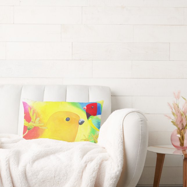 Almofada Lombar Aves Fantásticas (Sofá)