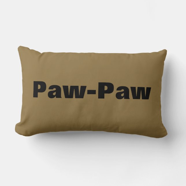 Almofada Lombar Avô - Personalizado com Paw-Paw (Frente)
