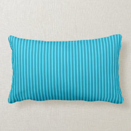 Almofada Lombar Azul-aquático stripteado > Travesseiros decorativo