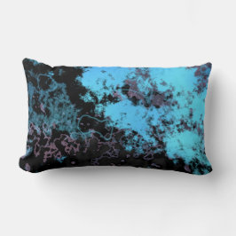 Almofada Lombar Azul Roxo Preto abstrato