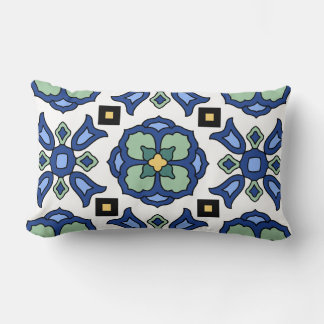 Almofada Lombar Azulejo da Ilha Catalina Design Vintage dos Anos 1