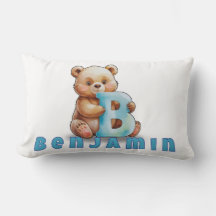 B é para Urso – Travesseiro Personalizado para Beb