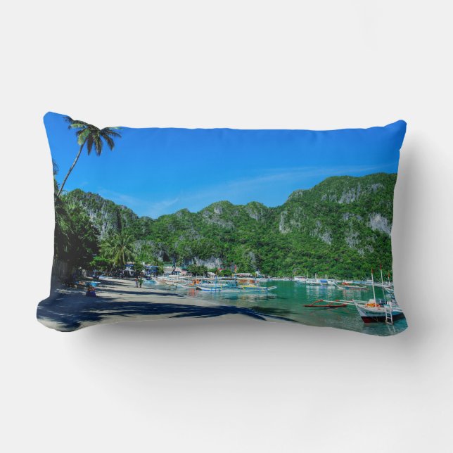 Almofada Lombar Baía da Praia de El Nido (Frente)