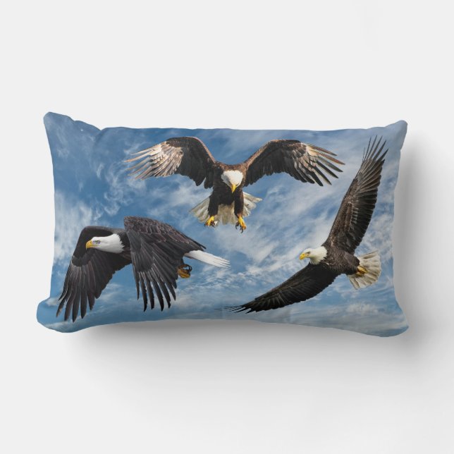 Almofada Lombar Bald Eagle Soaring (Frente)