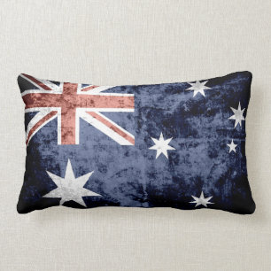 Almofada Lombar Bandeira 2 de Austrália do Grunge