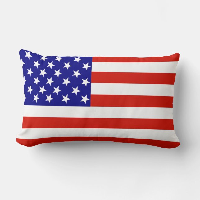 ALMOFADA LOMBAR BANDEIRA AMERICANA (Frente)