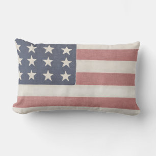 Almofada Lombar Bandeira Americana da Casa Farmada Moderna