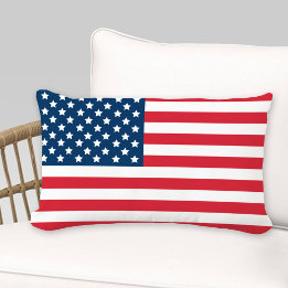 Almofada Lombar Bandeira americana Red White e Blue Patriotic