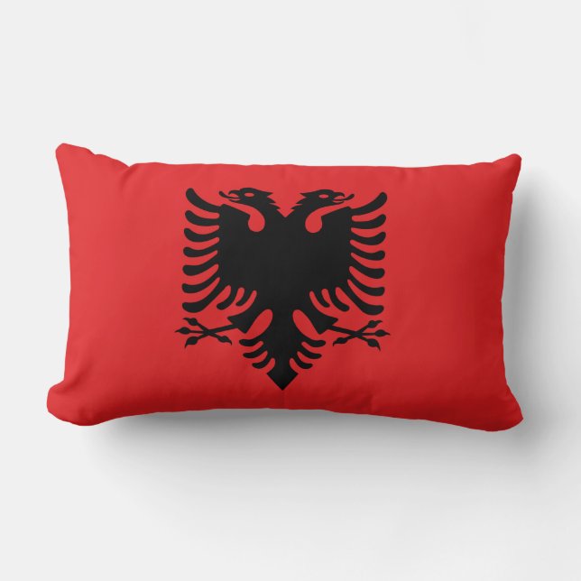 Almofada Lombar Bandeira da Albânia (Frente)