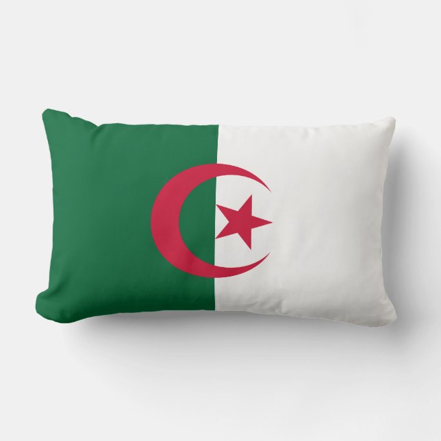 Almofada Lombar Bandeira da Argélia (Frente)