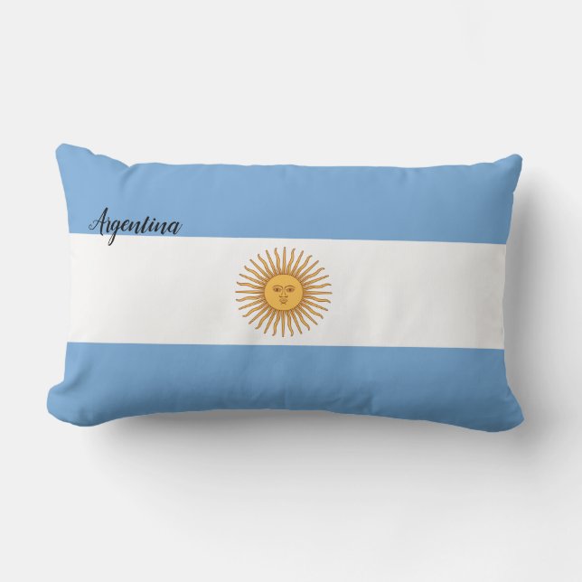 Almofada Lombar Bandeira da Argentina (Frente)