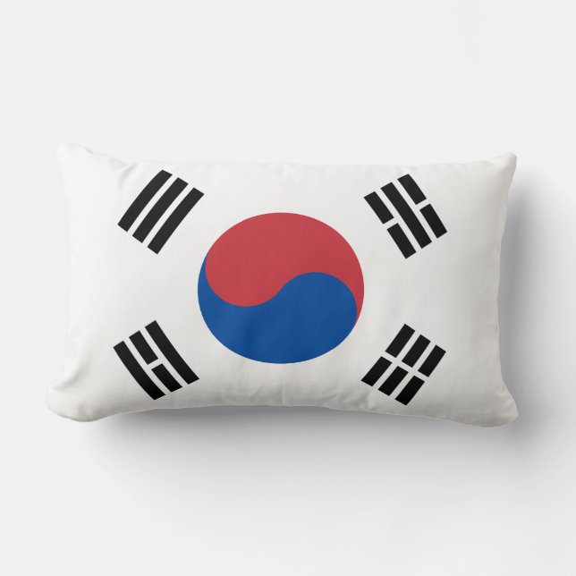 Almofada Lombar Bandeira da Coreia do Sul (ROK) (Frente)