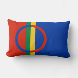 Almofada Lombar Bandeira da Lapónia (Natal) (Sami) (Laplander)