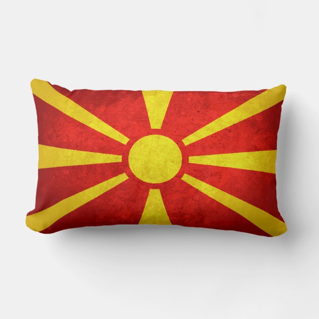 Almofada Lombar Bandeira da Macedônia (Frente)