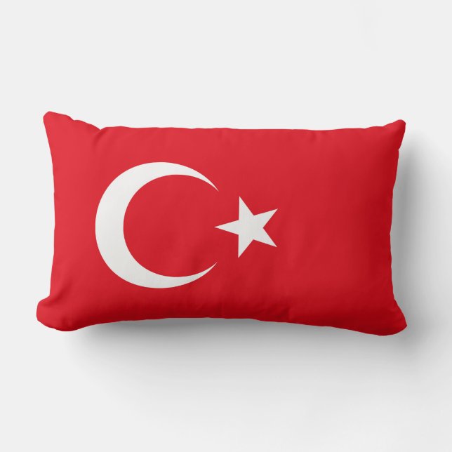 Almofada Lombar Bandeira da Turquia (Frente)