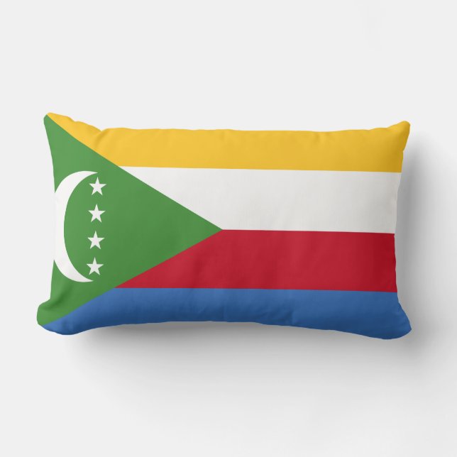 Almofada Lombar Bandeira das Comores (Frente)