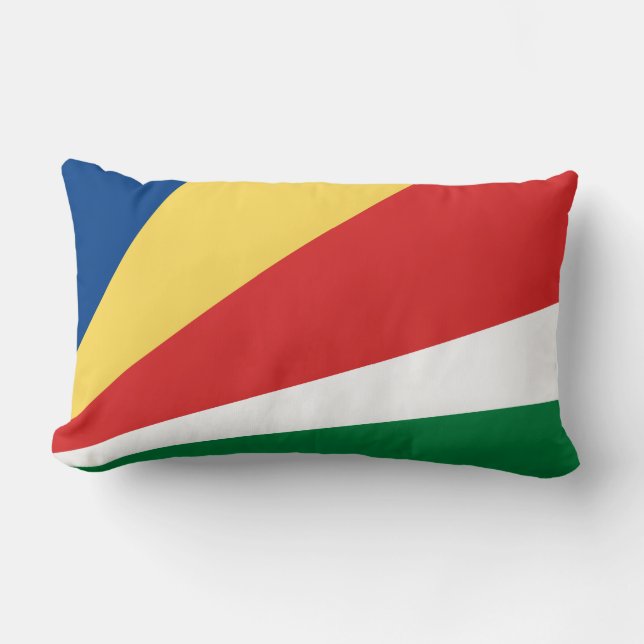 Almofada Lombar Bandeira das Seychelles (Frente)