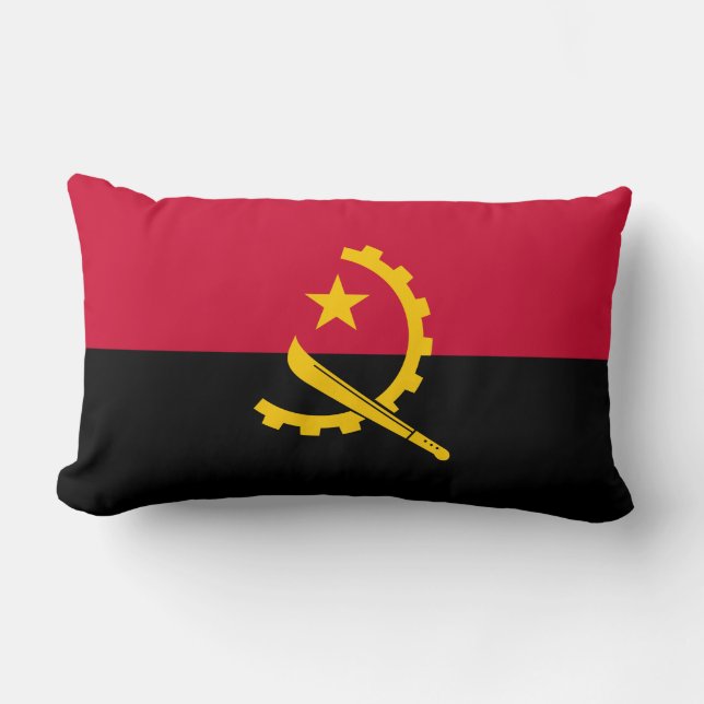 Almofada Lombar Bandeira de Angola (Frente)