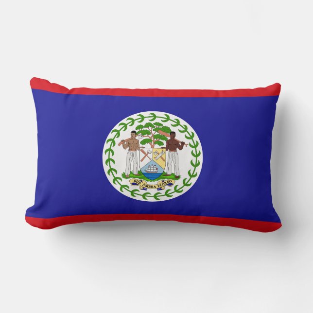 Almofada Lombar Bandeira de Belize (Frente)