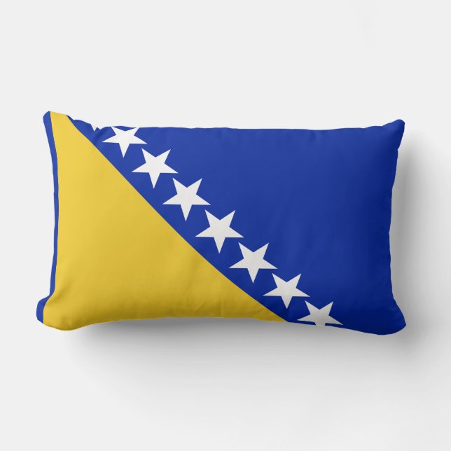 Almofada Lombar Bandeira de Bósnia (Frente)