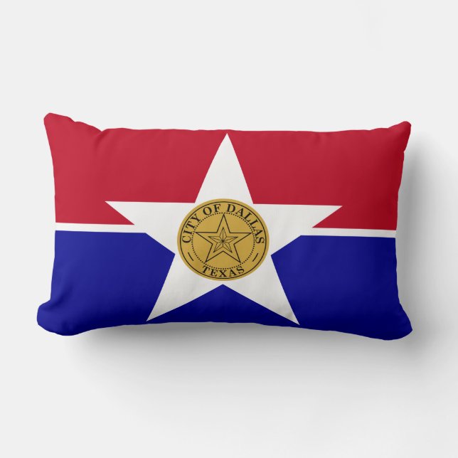 Almofada Lombar Bandeira de Dallas (Texas) (Frente)