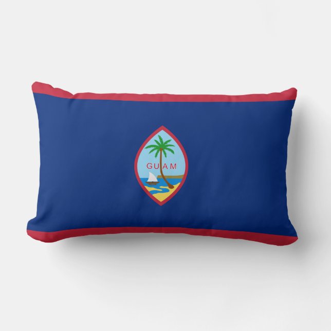 Almofada Lombar Bandeira de Guam (Frente)