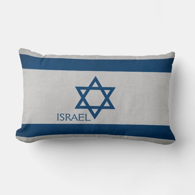 Almofada Lombar Bandeira de Israel (Frente)