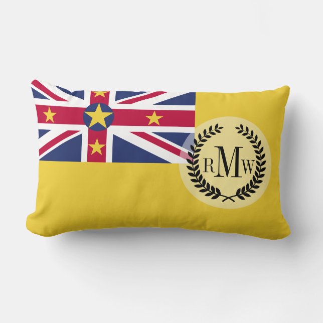 Almofada Lombar Bandeira de Niue (Frente)