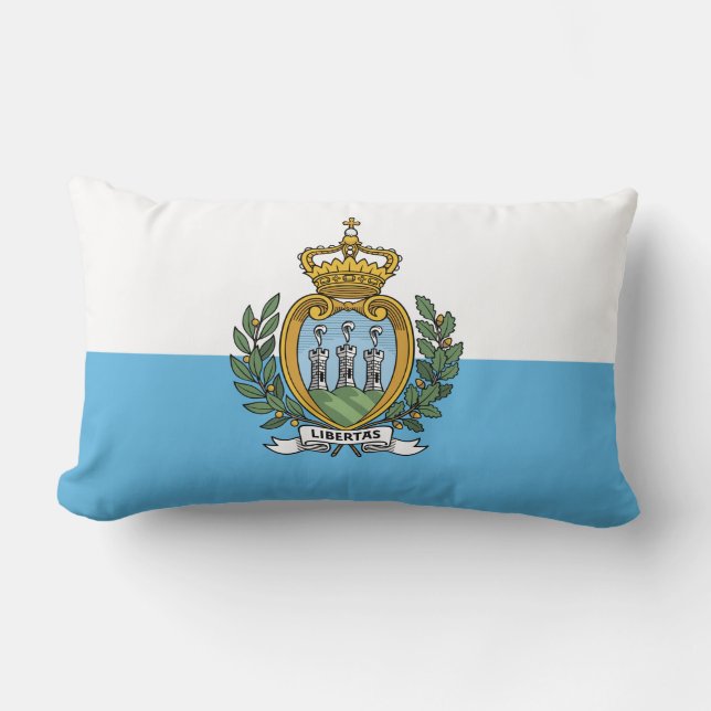 Almofada Lombar Bandeira de São Marino (Frente)