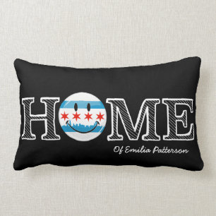 Almofada Lombar Bandeira de sorriso Housewarmer de Chicago