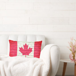 ALMOFADA LOMBAR BANDEIRA DE TIJOLO DO CANADÁ