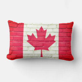 ALMOFADA LOMBAR BANDEIRA DE TIJOLO DO CANADÁ