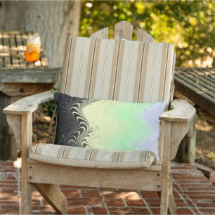 Almofada Lombar Bandeira do Abstrato Cassgender Pride Boho Wavy Ma