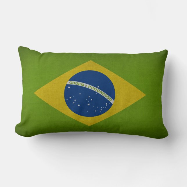 Almofada Lombar Bandeira do Brasil (Frente)