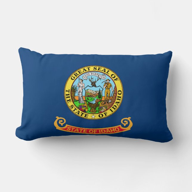 Almofada Lombar Bandeira do Estado de Idaho (Frente)