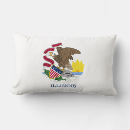 Almofada Lombar Bandeira do Estado de Illinois