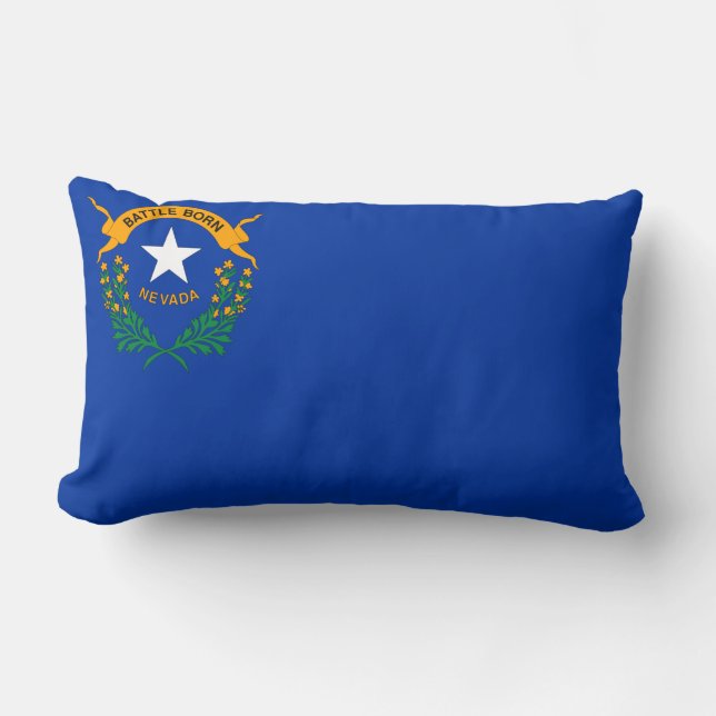 Almofada Lombar Bandeira do Estado de Nevada (Frente)