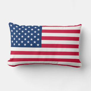 Almofada Lombar Bandeira dos EUA - Estados Unidos da América - Pa