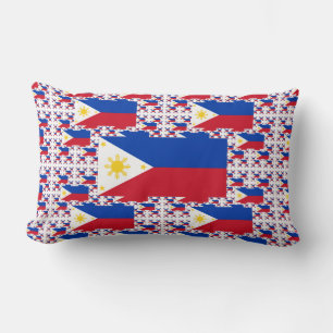 Almofada Lombar Bandeira Filipina em Múltiplas Camadas