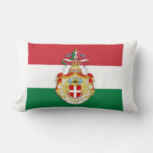 Almofada Lombar Bandeira italiana com insígnia do Reino de Itália