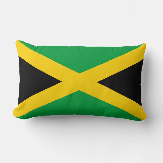 Almofada Lombar Bandeira jamaicana (Frente)