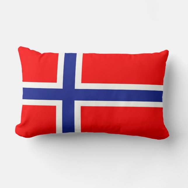 Almofada Lombar Bandeira norueguesa (Frente)