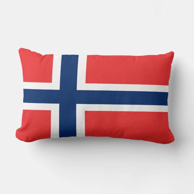 Almofada Lombar Bandeira norueguesa (Frente)