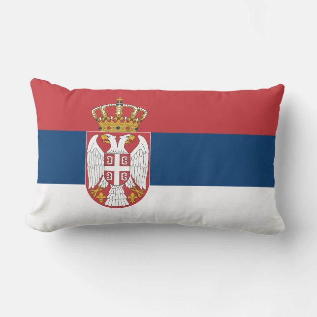 Almofada Lombar Bandeira Sérvia (Frente)