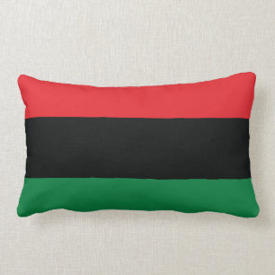 Almofada Lombar Bandeira vermelha, preta e verde