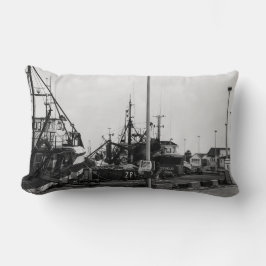 Almofada Lombar Barcos Monocromáticos Pretos E Brancos