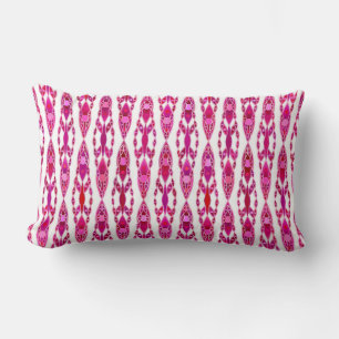 Almofada Lombar Batik Tribal - Burqundy e Rosa Fúcsia