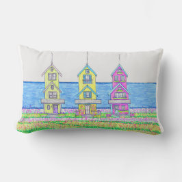 Almofada Lombar Beach Shacks 2 Travesseiro lombar