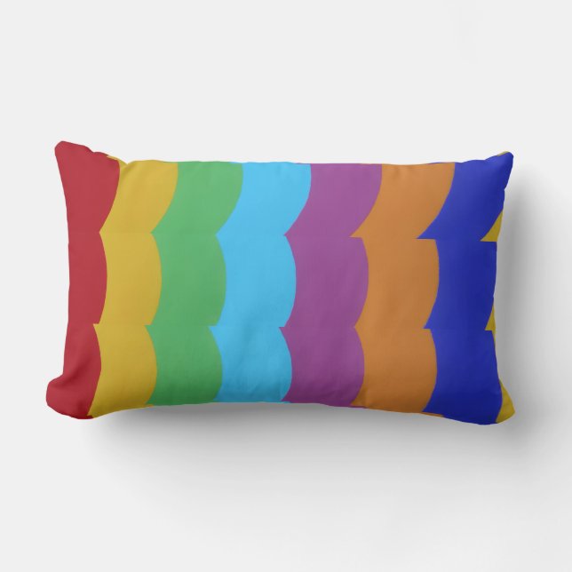 Almofada Lombar Beautiful and Vibrant Colors! Lumbar Pillow (Frente)