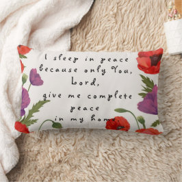 Almofada Lombar Beautiful floral frame poppy flowers botanical